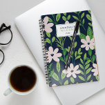 Contemporary Floral Pattern Personalised Planner<br><div class="desc">Contemporary Floral pattern design.</div>