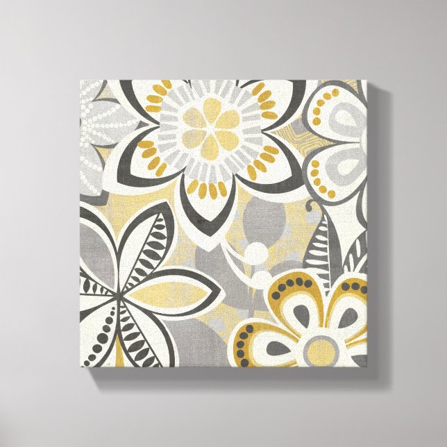 Contemporary Floral Patterns Canvas Print (Front)