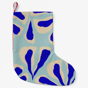 Contemporary Floral: Trendy Seamless Fashion. Small Christmas Stocking