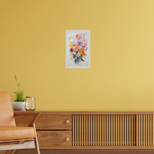 Contemporary Floral Wall Decor Art # 1