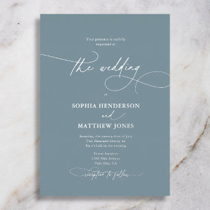 Contemporary Formal 4 Photo Blue Silver Wedding