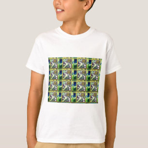 Contemporary Fun Mosaic Art Print – A Playful   T-Shirt