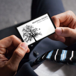 Contemporary Funeral Directors Tree of Life Business Card