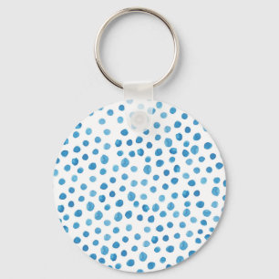 Contemporary geometric shapes watercolor. key ring