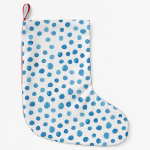 Contemporary geometric shapes watercolor. small christmas stocking