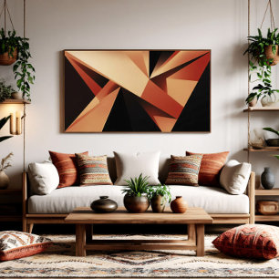 Contemporary Geometry Modern Abstraction Poster