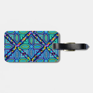 Contemporary Granny Square Flower Luggage Tag