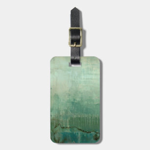 Contemporary Green Watercolor Luggage Tag