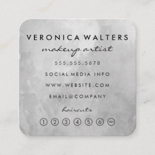 Contemporary Grey Loyalty / Appointment Card