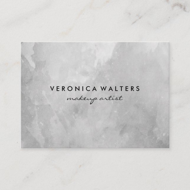 Contemporary Grey Loyalty Card (Front)