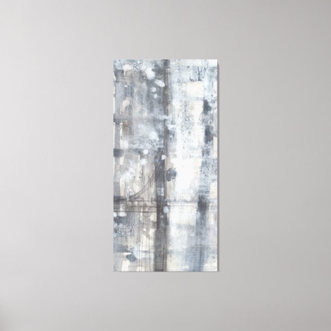Contemporary Grey Painting Canvas Print (Front)