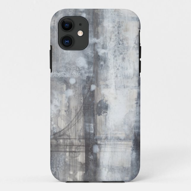 Contemporary Grey Painting Case-Mate iPhone Case (Back)