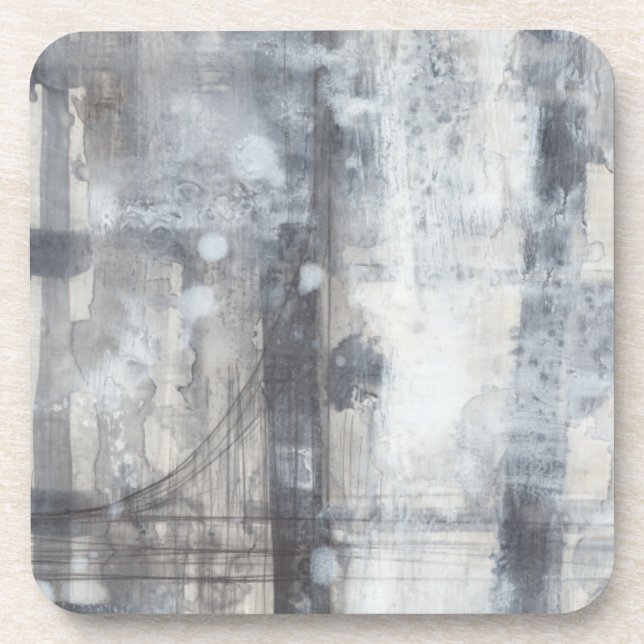 Contemporary Grey Painting Coaster (Front)