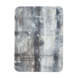 Contemporary Grey Painting Magnet