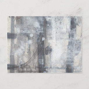 Contemporary Grey Painting Postcard
