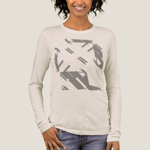 Contemporary Grey Southwest Art Look Abstract Tri-Blend Shirt