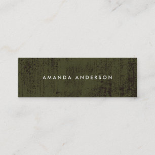 Contemporary Grunge Texture Mini Business Card