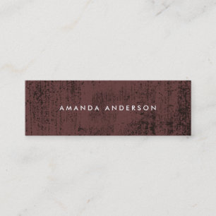 Contemporary Grunge Texture Mini Business Card
