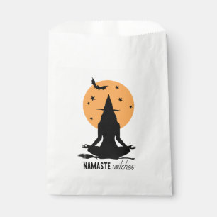 Contemporary Halloween yoga Witch Favour Bags