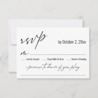 Contemporary Handwriting with Song Request Wedding