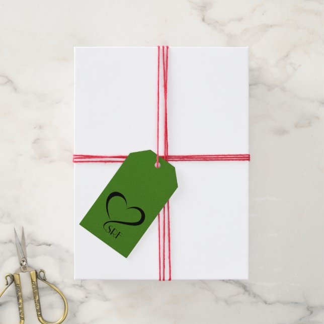 Contemporary Heart Gift Tags (With Twine)