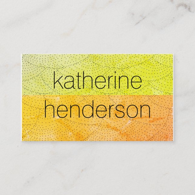 Contemporary Illustration Pattern Business Card (Front)