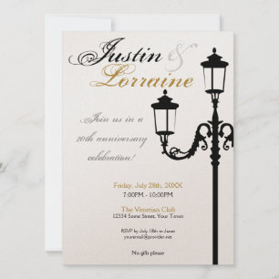 Contemporary Italian Lamp Post Invitation 4