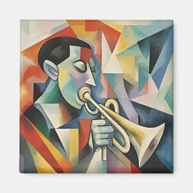 Contemporary Jazz Musician Magnet (Front)