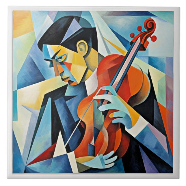 Contemporary Jazz Musician Tile (Front)