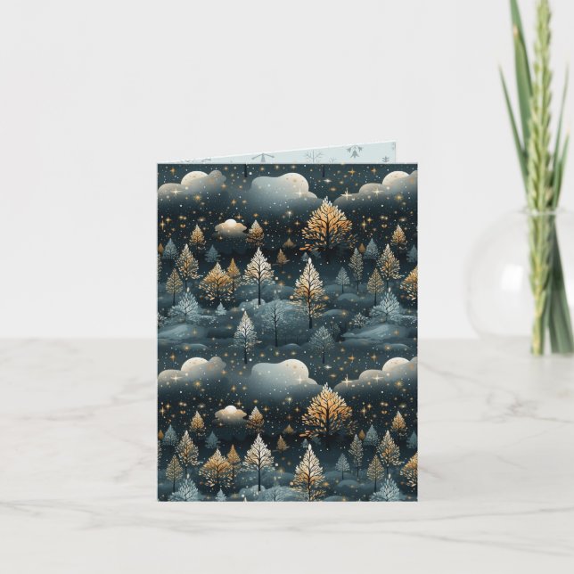 Contemporary Landscape Christmas Card (Front)