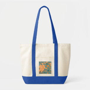 Contemporary Leaf Design in Peach  Tote Bag