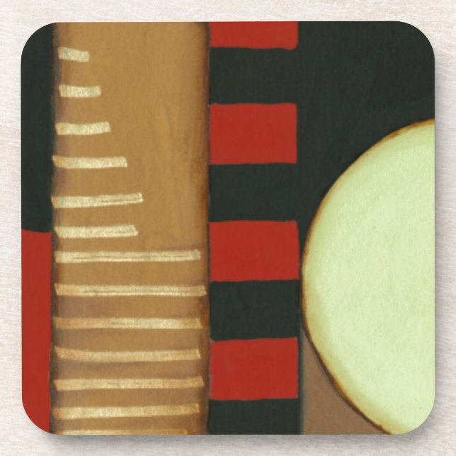 Contemporary Loft Style Panelled Painting Coaster (Front)