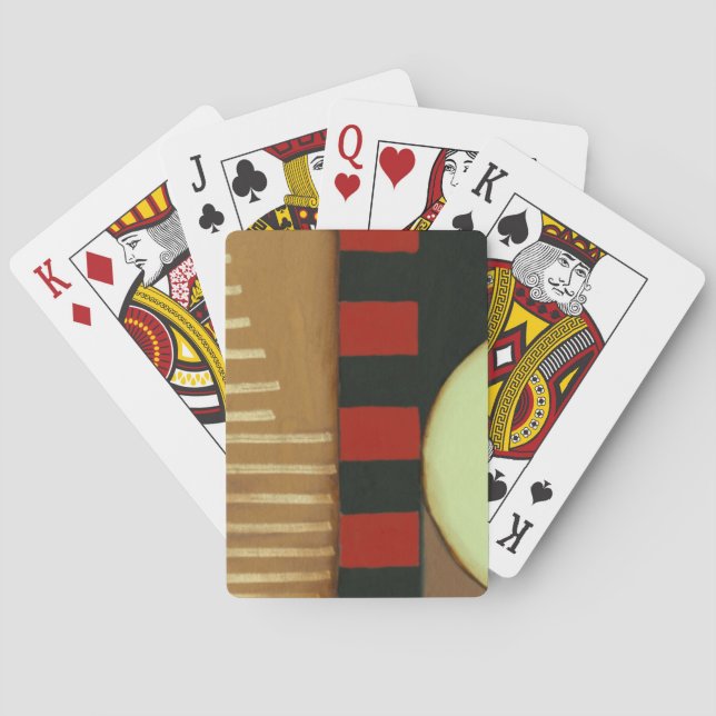 Contemporary Loft Style Panelled Painting Playing Cards (Back)