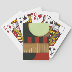 Contemporary Loft Style Panelled Painting Playing Cards