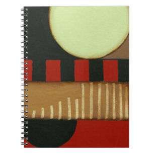 Contemporary Loft Style Panelled Painting Spiral Notebook