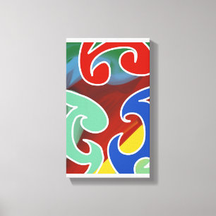 Contemporary Maori Art by RRW 2026 Canvas Print