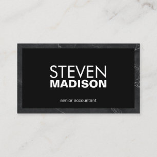 Contemporary Marble Trim Business Card
