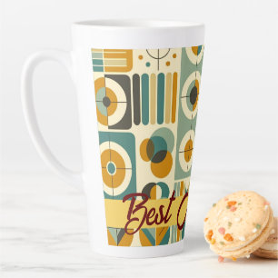Contemporary Mid-century Style Best Mum Ever Latte Mug