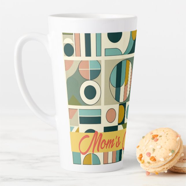 Contemporary Mid-century Style Mum's Magic Elixir Latte Mug (In Situ)