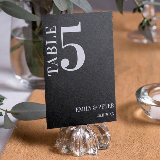 Contemporary Minimalist WEDDING Table Number (Creator Uploaded)