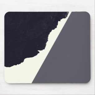 Contemporary Minimalistic Black and White Art Mouse Pad