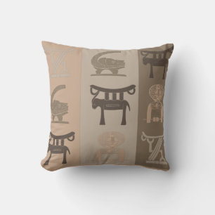 Contemporary Modern Abstract African art Cushion