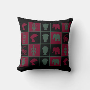 Contemporary Modern Abstract African art Cushion