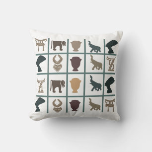Contemporary Modern Abstract African art Cushion