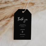 Contemporary modern black wedding gift tags<br><div class="desc">A bold and trendy typography for your wedding stationery,  simple yet elegant with a black and white theme. Fully customisable: you can change the colours of the font and background if needed.</div>