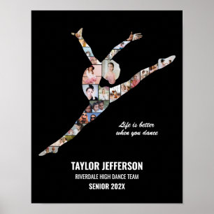 Contemporary Modern Dance Custom Photo Collage Poster