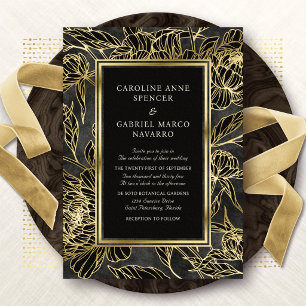 Contemporary Modern Peonies Floral Wedding