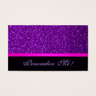 Contemporary Modern Purple Trendy Girly Glitter