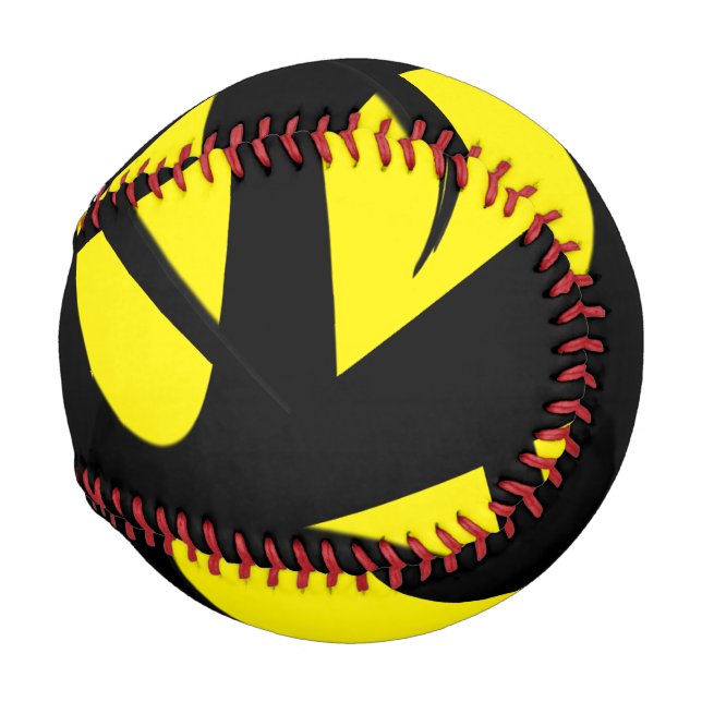 Contemporary Modern Yellow / Black  Baseball (Front Right)