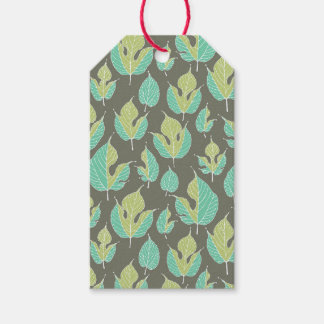 Contemporary Mulberry Leaves Gift Tags